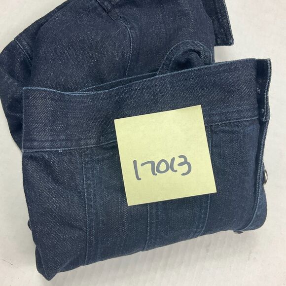 Talbots Dark Wash Denim Jean Jacket 4P Classic Cropped Fitted Preppy Minimalist - Picture 12 of 12